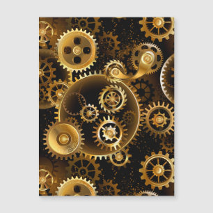 Convite Engrenagens de latão Steampunk perfeitas
