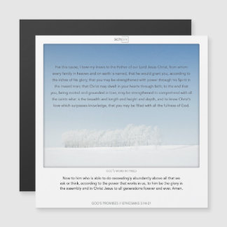 Convite Epheisans 3:14-21 PROMESSAS DE DEUS SCRIPIX magnét