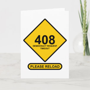 Convite Erro 408: Tempo limite de solicitação de democraci