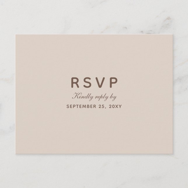 Convite Escolha de Média do Cartão Postal RSVP do Autumn W (Frente)