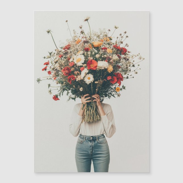 Convite Escondido atrás dos Blooms (Frente)