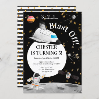 Convite Espacial de Convite Astronauta de Astronau