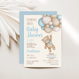 Convite Espanhol para Chá de fraldas de Urso de Te