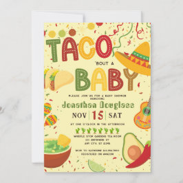 Convite Espanhol Taco Sobre o Bebê