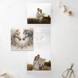 Convite especial para adição de casamento de fotos