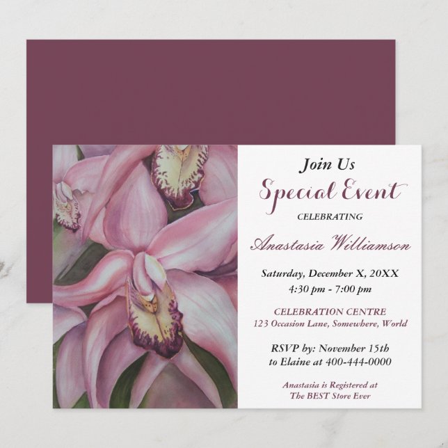 CONVITE ESPECIAL PARA EVENTOS DE FESTA DE ANIVERSÁ (Frente/Verso)