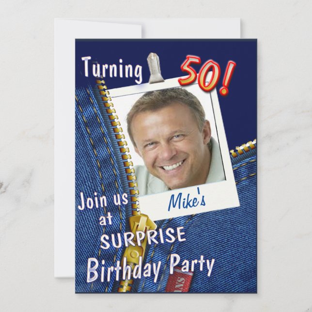 Convite especial para o grande aniversário (Frente)