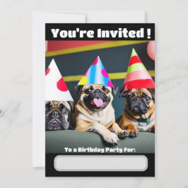 Convite especial para Pug