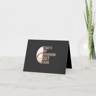 Convite Esse é meu Neto Lá Fora Amante do Beisebol Diverti