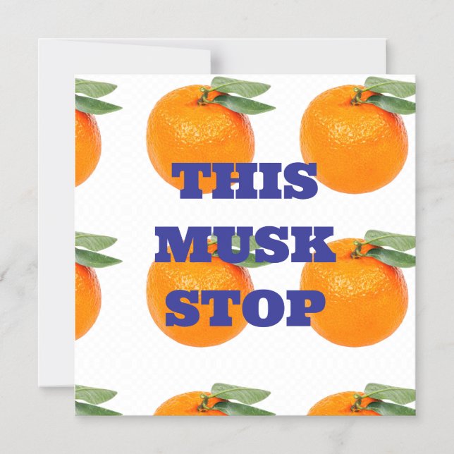 CONVITE ESTE MUSK STOP MAGNET (Frente)
