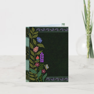 Convite Estética Escura Elegante Floral Botânico Vintage