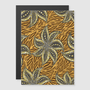 Convite Estilo de Batik Floral Abstrato africano