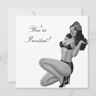 Convite Estilo Preto e Branco Rapariga 20