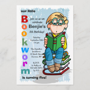 Convite estudioso do menino