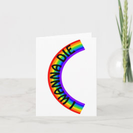 Convite Eu quero morrer - arco-íris