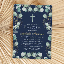 Convite Eucalyptus Baptism