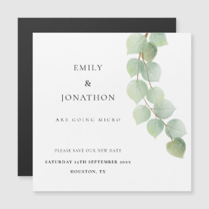 Convite Eucalyptus Botanical Save The Date
