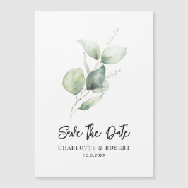 Convite Eucalyptus Foliage Greenery Salvar a Data