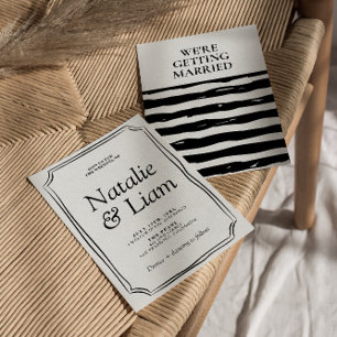 Convite Exclusivo de Listras de Dinheiro Preto e B