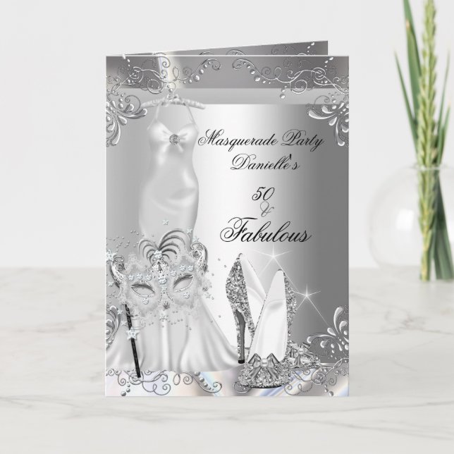 Convite Fabulosa Prata de Aniversário do mascarada (Frente)