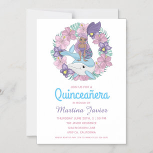Convite Fada - Sereia Quinceañera 15 Birthday