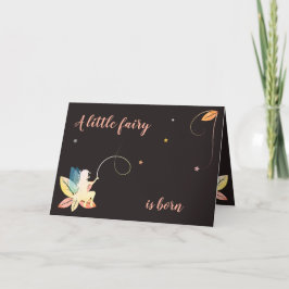 Convite Faire-part de naissance petite fée