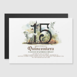 Convite Fairytale 15 Birthday Quinceanera