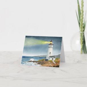 Convite Farol Costeiro com Feixe de Luz