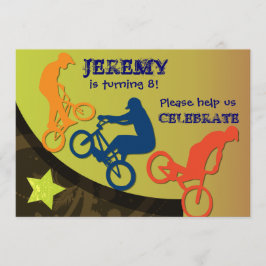 Convite feito sob encomenda Biking extremo do