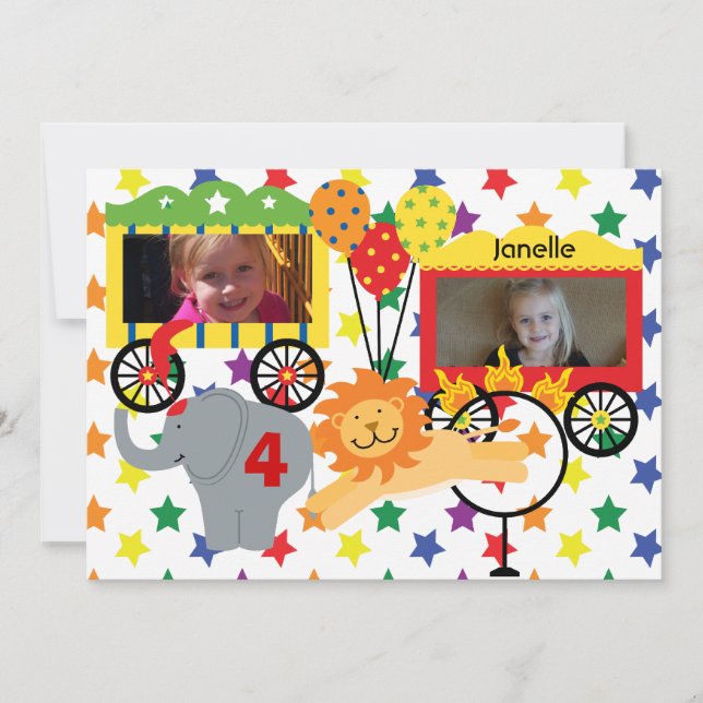 Convite feito sob encomenda do aniversário dos (Frente)