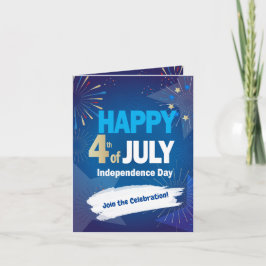 Convite Feliz 4 de julho Independência Feriada Personaliza