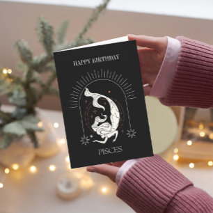Convite Feliz Aniversário Peixes Místicos Zodiac Horoscope