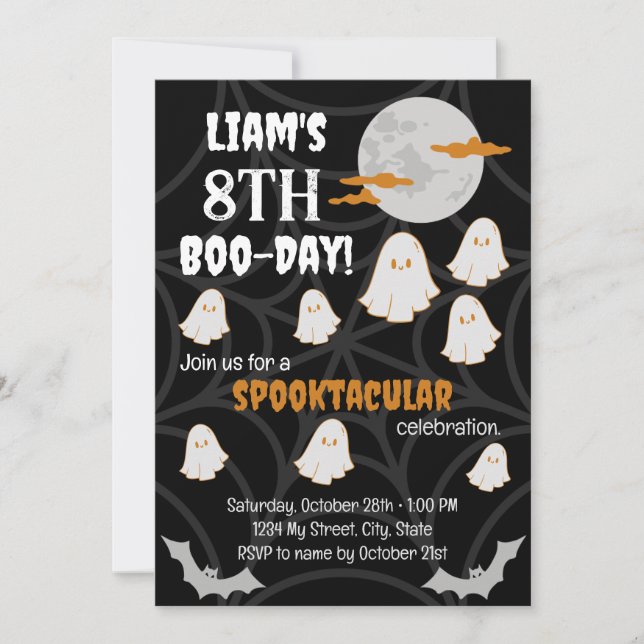Convite Feliz Boo-Day (Frente)