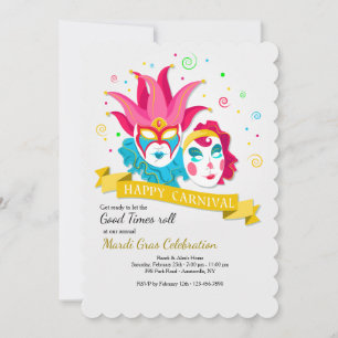 Convite Feliz Carnaval