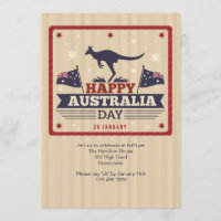 Convite Feliz Dia da Austrália