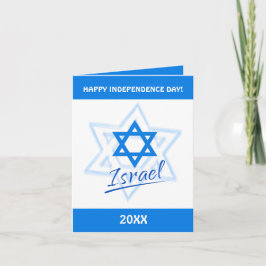 Convite Feliz Dia da Independência de Israel Estrela Azul 