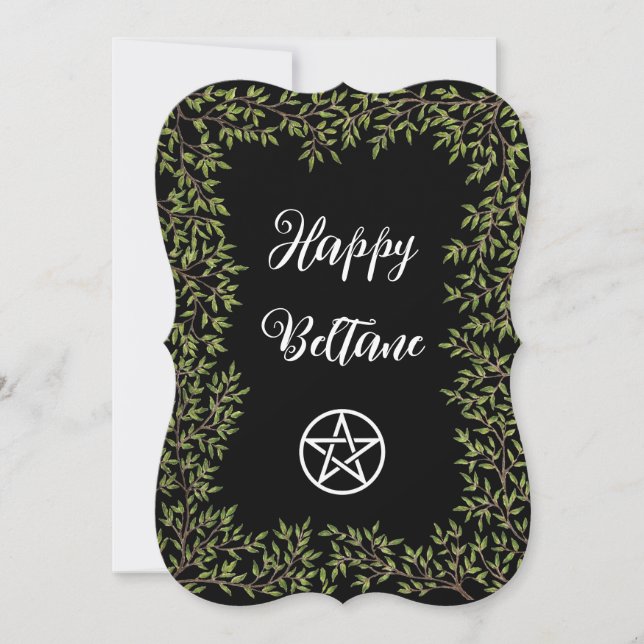 Convite Feliz Pentáculo de Beltane (Frente)