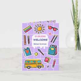 Convite Feliz primeiro dia da 2ª série BEM-VINDO