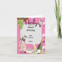 Ferro de golfe com bola em cor-de-rosa para golfe