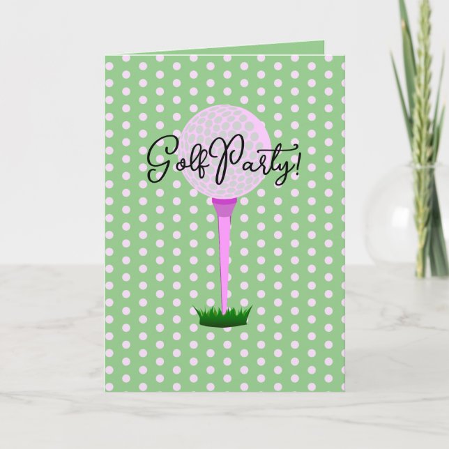 Convite Festa da Liga de Golfe das Senhoras (Frente)