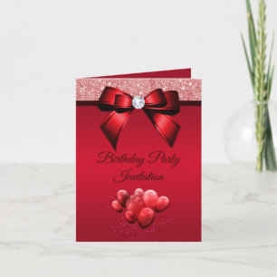 Convite Festa de aniversário de Elegância Romântica