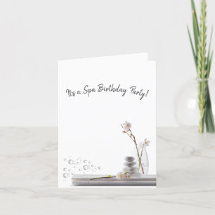 Convite Festa de Aniversário de Spa