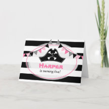 Festa de aniversário Pirata Rosa