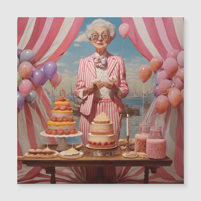 Convite Festa de aniversário Rosa (Frente)