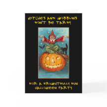 Festa de Halloween de Texto Sangrento e Bruxas