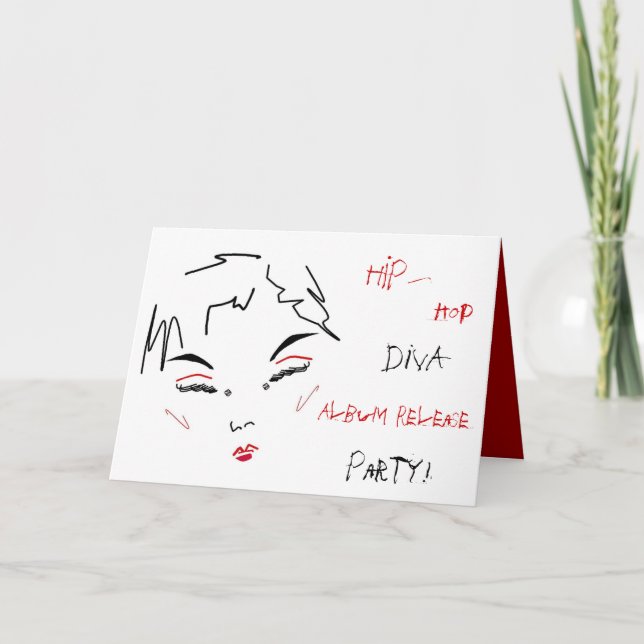 Convite Festa de Liberação do Álbum de Diva de Salto de Hi (Frente)