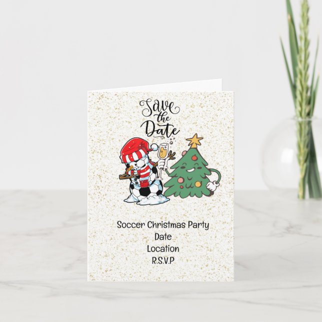 Convite Festa de Natal do Futebol Salve a Data (Frente)