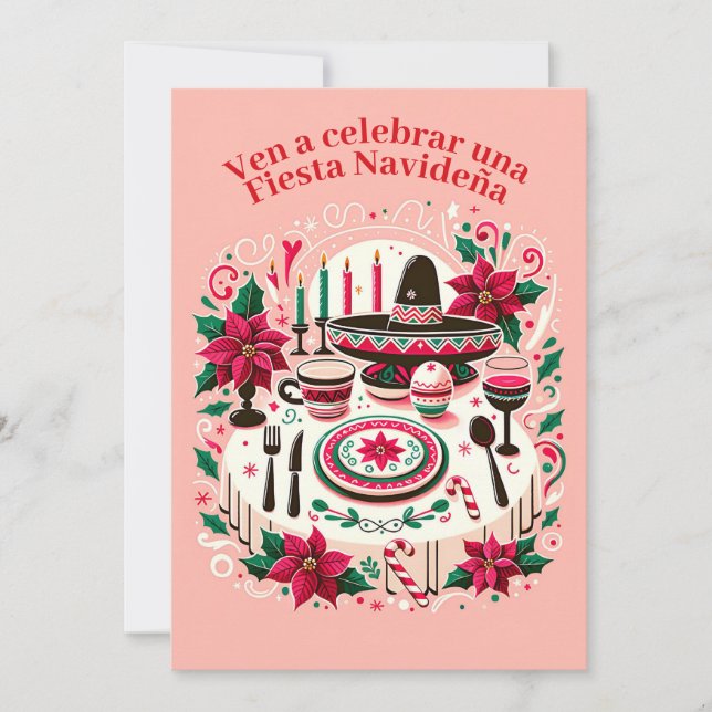 Convite Festa de Natal Noite de Natal (Frente)