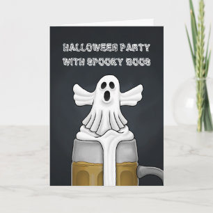 Convite Festa Fantasma de Spooky Halloween