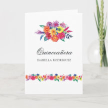 Festa Floral de Aquarela Quinceañera Foto